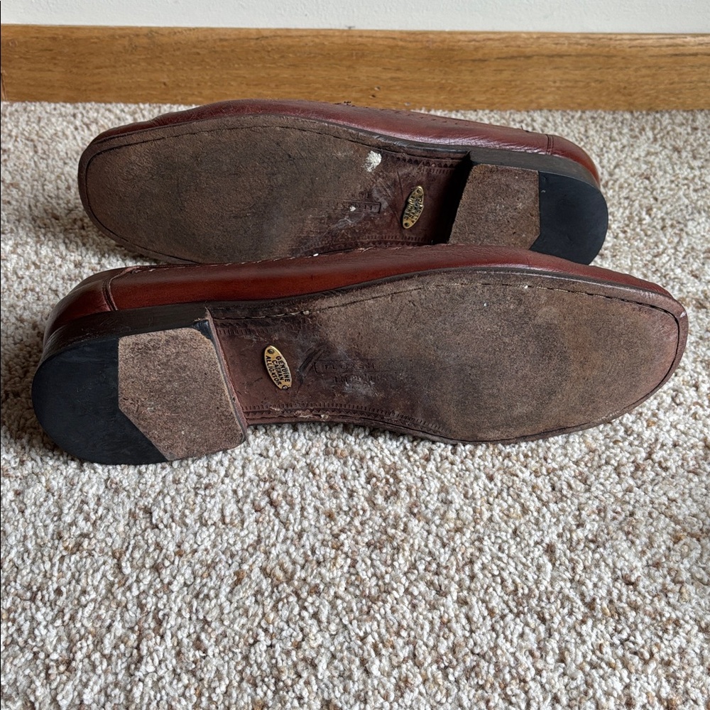 Florsheim Imperial Brown Genuine Caiman Alligator Gator Croc Leather Loafers 12 - Picture 9 of 11